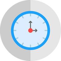 Clock Flat Scale Icon Design vector