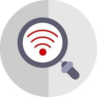 Wifi plano escala icono diseño vector