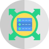 Data Driven Flat Scale Icon Design vector