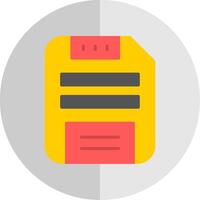 Save Data Flat Scale Icon Design vector