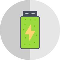 Battery Status Flat Scale Icon Design vector