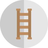 Step Ladder Flat Scale Icon Design vector