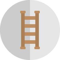 Step Ladder Flat Scale Icon Design vector