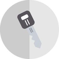 Car Key Flat Scale Icon Design vector
