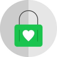 Heart Lock Flat Scale Icon Design vector