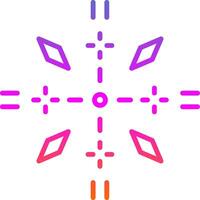 Firework Line Gradient Icon Design vector