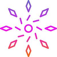 Firework Line Gradient Icon Design vector