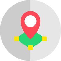 Location Flat Scale Icon Design vector