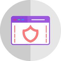 web seguridad plano escala icono diseño vector