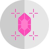 Gem Flat Scale Icon Design vector