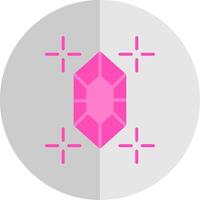 Gem Flat Scale Icon Design vector