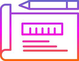 Prototyping Line Gradient Icon Design vector