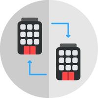 B2b Flat Scale Icon Design vector