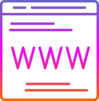 Web Page Line Gradient Icon Design vector