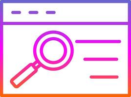 Quality Assurance Line Gradient Icon Design vector
