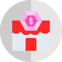 Pawn Shop Flat Scale Icon Design vector