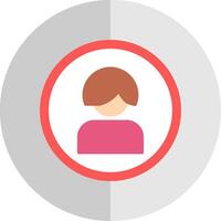 female Flat Scale Icon Design vector