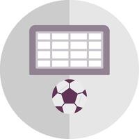 Football Goal Flat Scale Icon Design vector