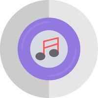 Music Flat Scale Icon Design vector