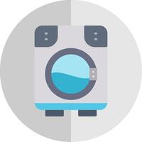 Washing Machine Flat Scale Icon Design vector