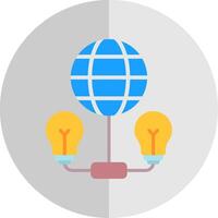 Network Flat Scale Icon Design vector