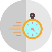 Timer Flat Scale Icon Design vector