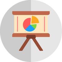 Pie Chart Flat Scale Icon Design vector