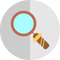 Magnifying Glass Flat Scale Icon Design vector