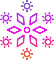 Firework Line Gradient Icon Design vector
