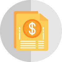 Paper Bills Flat Scale Icon Design vector