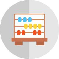 Abacus Flat Scale Icon Design vector