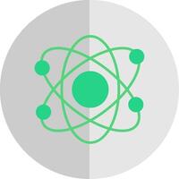 Atomic Flat Scale Icon Design vector