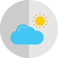 nube plano escala icono diseño vector