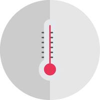 termómetro plano escala icono diseño vector