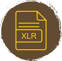 XLR File Format Line Gradient Icon Design vector