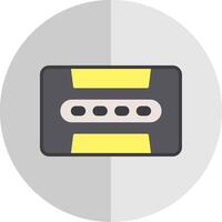 Cassette Flat Scale Icon Design vector