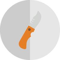 cuchillo plano escala icono diseño vector