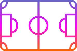 Soccer Field Line Gradient Icon Design vector