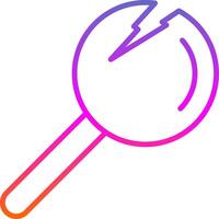 Lollipop Line Gradient Icon Design vector
