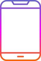 Mobile Phone Line Gradient Icon Design vector