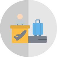 Airport Flat Scale Icon Design vector