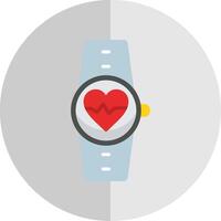 Heart Rate Monitor Flat Scale Icon Design vector