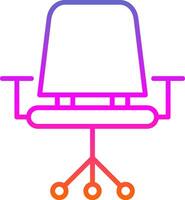 Chair Line Gradient Icon Design vector