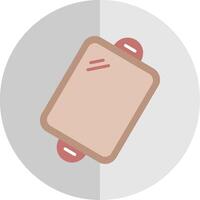 Baking trays Flat Scale Icon Design vector