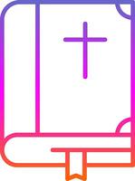 Bible Line Gradient Icon Design vector