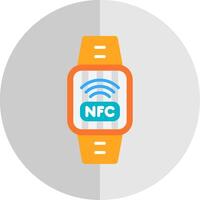 Nfc Flat Scale Icon Design vector