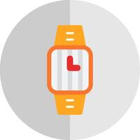 reloj plano escala icono diseño vector