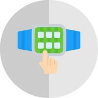 Touchscreen Flat Scale Icon Design vector
