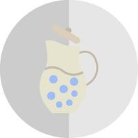 Jug Flat Scale Icon Design vector