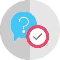 Question Flat Scale Icon Design vector